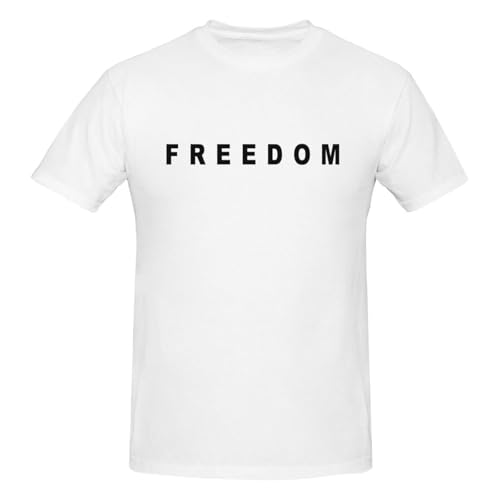 Charlie Kirk Freedom Life Crew T-Shirt for Men Cotton T-Shirts Neck Short Sleeve