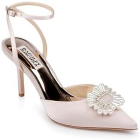 Badgley Mischka Women's Nicky Pump, Blush Satin, 6 | Image 1