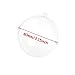 Clear Acrylic Fillable Ball Ornaments,DIY Plastic Fillable Ornaments Balls for Christmas Wedding Party Decoration and Bath Bomb Mold(Pack of 20,80mm)