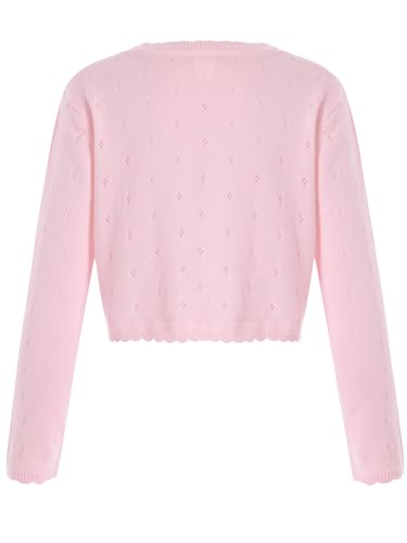 Kids Girls Bolero Shrug Cardigan Long Sleeve Open Front Coats Knitted Outerwear2