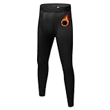 [Sillictor] スポーツタイツ キッズ 裏起毛 コンプレッション レギンス 子供 スポーツ インナー スパッツ[防寒保温 + 通気速乾] ジュニア アンダーウェア 野球 サッカー スキー トレーニングウェア 秋冬 yc1022blk-blk-150