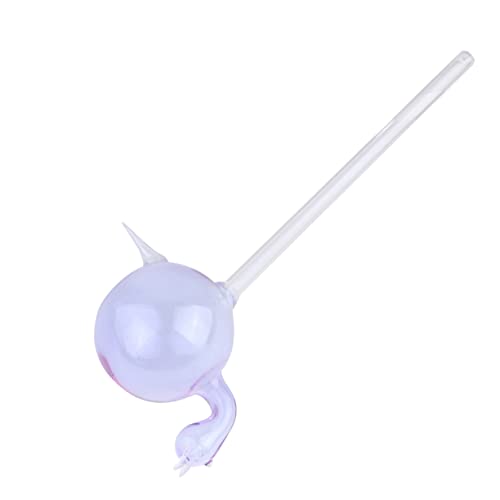 VICASKY Snail Shape Automatic Plant Waterer Self Watering Glass Device for Use Violet Color Diameter Height for Potted Plants Garden