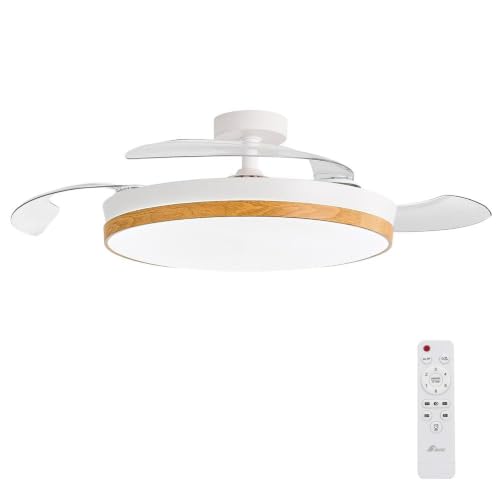 3NOD CONCEPT NATURE Ventilador de Techo con luz, Madera