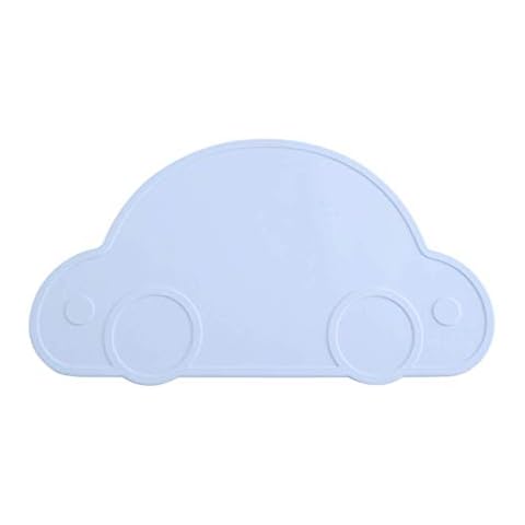 Bystar Placemats Silicone Kids Children Car Shaped Place Mats Non-slip Portable Table Mat Meal Mat Cover