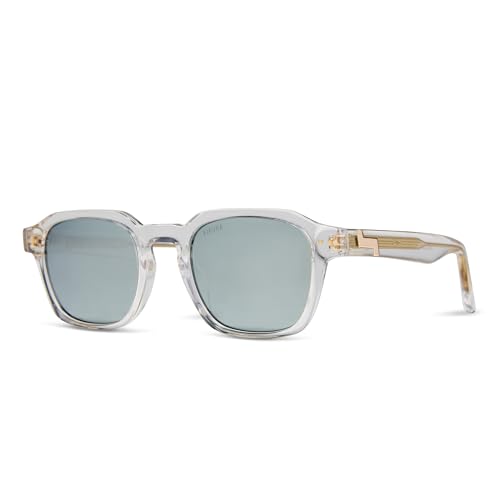 Image of KIAURA Lautner Premium UV400 Polarized Sunglasses, XL & Original Sizes, Shape Memory Acetate Frames, Scratch-Resistant Lenses