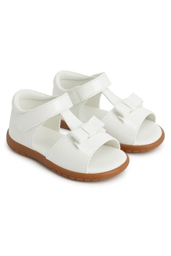 Girls Patent Leather Sandals with Bow - Ideal Footwear for Dressy and Casual Wear2