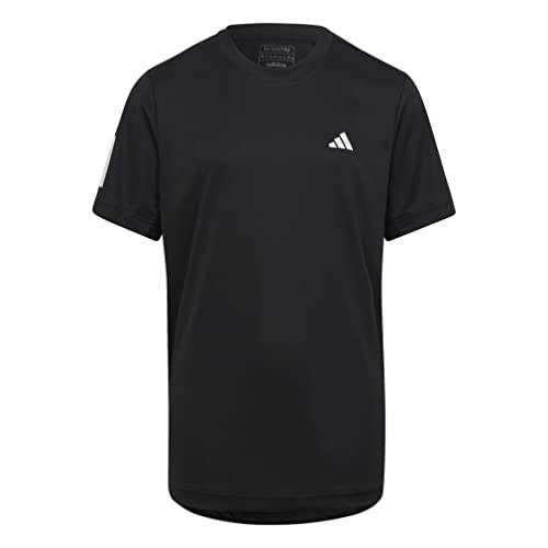 [アディダス] 半袖 Tシャツ キッズ クラブ テニス 3ストライプス 半袖Tシャツ EUO60 HR4229：ブラック J130