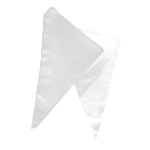 MOLUCKFU 100PCS Disposable Icing Piping Bags Non Slip Frosting Bags for Cake Decorating Cream and Cookie Applications Food Grade for Home and Professional Use