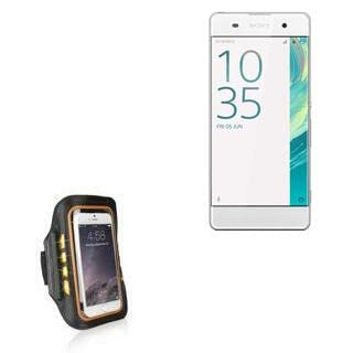 BoxWave Case for Sony Xperia XA (Case JogBrite Sports Armband, High Visibility Safety Light LED Runners Armband for Sony Xperia XA - Bold Orange