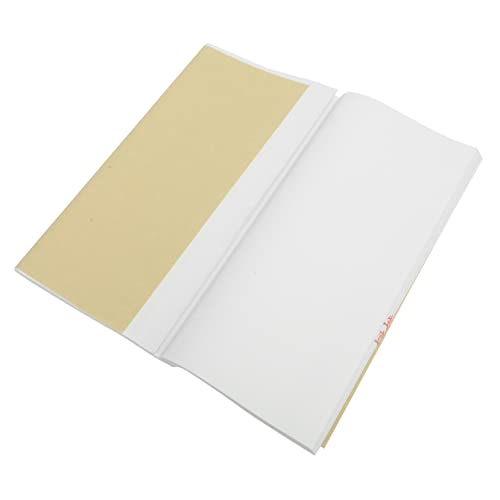 SEWOART 100 Hojas cartón de arroz crudo papel sumi para practicar papel de dibujo con tinta sumi póster papel kraft papel craft papel para manualidades escribir papel xuan