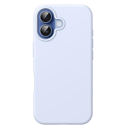 Image of JETech Liquid Silicone Case for iPhone 17 6.3-Inch, Silky Soft Touch Full-Body Protection, Anti-Scratch Shockproof Phone Cover with Microfiber Lining (Blue)