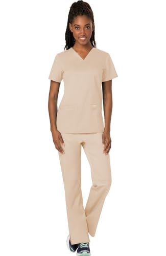 Blouse médicale et pantalon Cherokee kaki contre l'inconfort des vêtements de soin