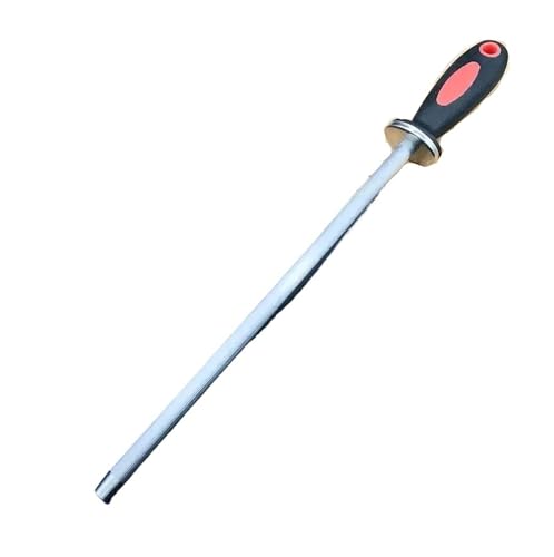 12'' Sharpening Rod Knife Sharpener Honing Steel Bar Kitchen Stainless Stick(Blue)