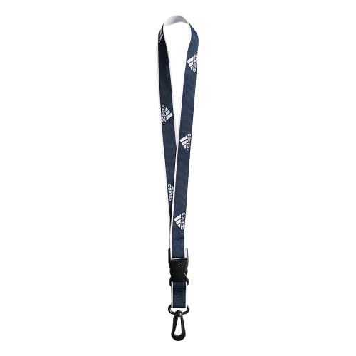 Image of adidas Unisex Adult Lanyard for Keys, ID Badge Holder, Keychain with Breakaway Buckle