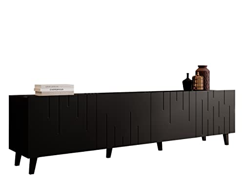 Mirjan24 TV Lowboard Blegino mit 4 Türen, Fernsehschrank, Griffloses...