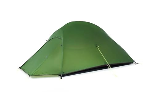 Portátil De Pesca Tienda de campaña Ultraligera 20D 210T para Acampar al Aire Libre, Senderismo, Viajes en Bicicleta, Tiendas de campaña con Huella Refugio(20D - Forest Green)