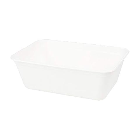 BIOZOYG Bio Einweg Zuckerrohr Bagasse Schalen Einweggeschirr biologisch abbaubar I Hochwertige Menü-Box ungeteilt Einweg-Schale kompostierbar 500 ml I 1000 Menü-Schalen rechteckig 12x17 cm weiß Cover