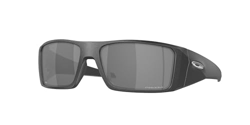 Oakley OO9231 Sunglasses Bundle: OO 9231 HELIOSTAT 923103 Heliostat Steel Prizm Black and Large Black leash Accessory kit