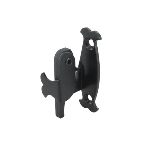 Support de Poignée d'Espagnolette - Aluminium Noir - Design Traditionnel - Gache d'Espagnolette à Visser - pour Volet Battant - Fabrication Française