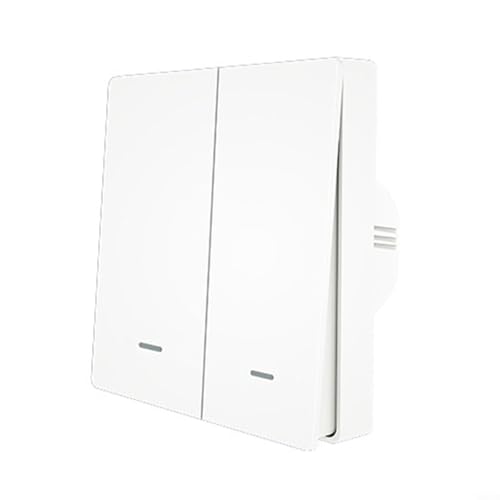 babominimer For Tuya For Zigbee 3.0 Smart Scene Switch Wireless, Battery Powered, Wall Switch Button Controller, For Smart Life App For Home Automation Control(2gang)