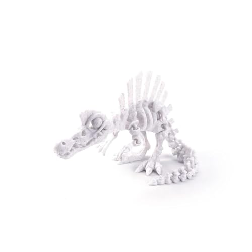 1pc 3D Printed Dinosaur Movable Echinosaurus Figurine Dragons Bone Model Desktop Craft Ornament Creative Novelty Gifts(27.5CM-MA