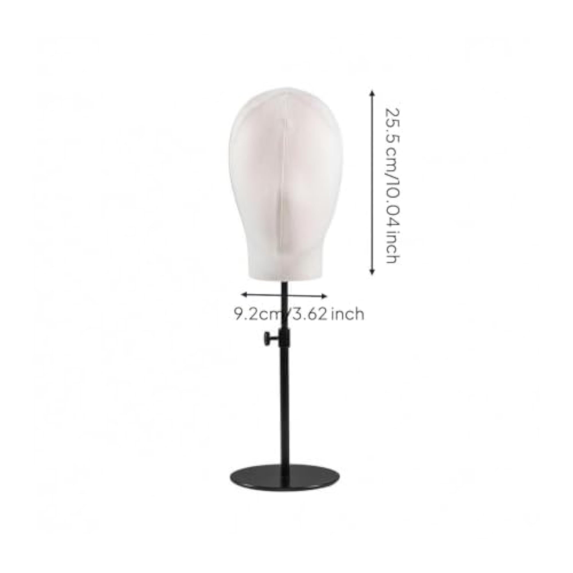 Mannequin Head with Adjustable Stand for Display