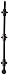 Emtek 8514 24" Surface Bolt with 3 Strikes and Screws, Lifetime Polished Brass