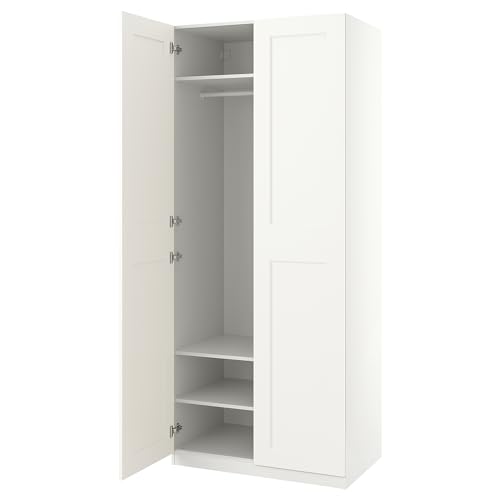 Armoire PAX/GRIMO, 100 x 60 x 236 cm, blanc/blanc