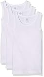Sanetta Jungen 333735 Unterhemd, Weiß (White 10), 164 (3er Pack)