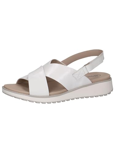 CAPRICE Mujer 9-28703-42, Sandalias Planas, White...