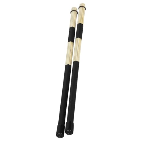 Juego de 2 baquetas de bambú para batería, accesorios musicales para percusión miniatura 1