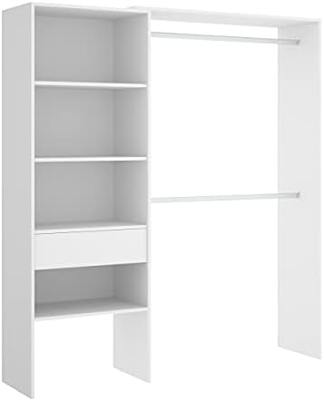 DEKIT GRUPO RIMOBEL Suit Open Dressing Room, Engineered Wood, Whi...