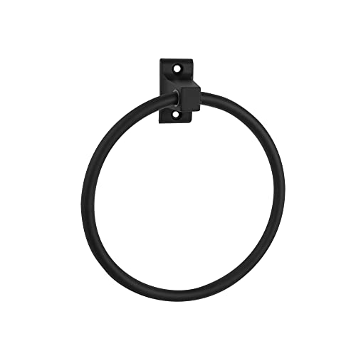 Image of Design House Millbridge Towel Ring in Matte Black