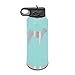 Cane Corso Laser Engraved Water Bottle Customizable Polar Camel Stainless Steel with Straw - Dog Canine pet Teal 32 oz