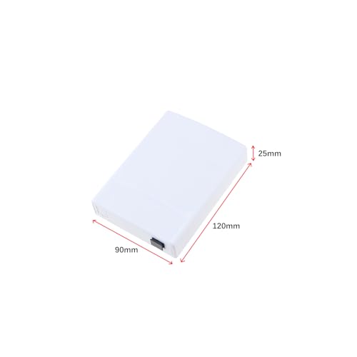 Create idea FTTH-Glasfaser-Buchse 120 X 90 X 25 Mm 2-Port-Glasfaser-Klemmen-Anschlussdose 2-Port-Glasfaser-Buchse für Zuhause Büro Einkaufszentren