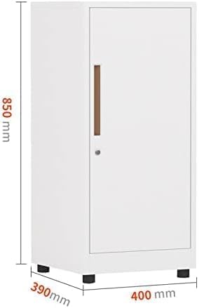 Armadio di archiviazione verticale sottile con chiusura a porta singola, armadietto di archiviazione per documenti per ufficio domestico per l'organizzazione dei documenti