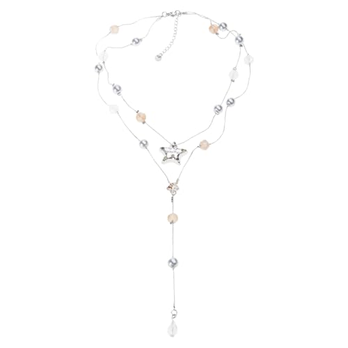 [APGLSXY] �G���K���g�ȃ_�u���X���b�h�t�F�C�N�p�[���l�b�N���X 5 �|�C���g�X�^�[�f�B�e�[���ő����@�ׂȃ��C���[�h�`�F�[���A�N�Z�T���[���C���[�h�v���[���l�b�N���X���f�B�[�X