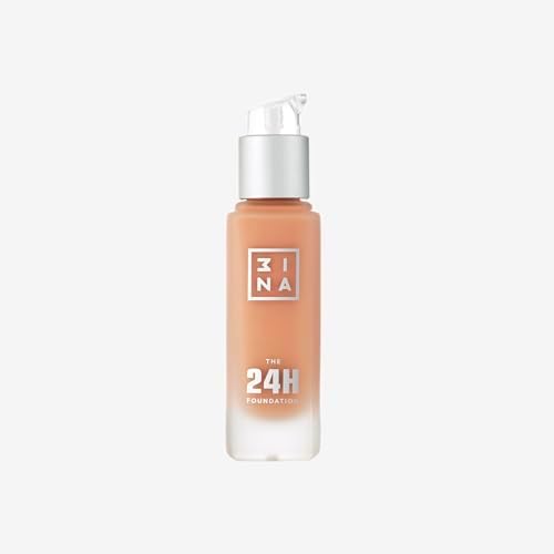 3INA MAKEUP - The 24h Foundation 606 - Base de Maquillaje Rosa ul...