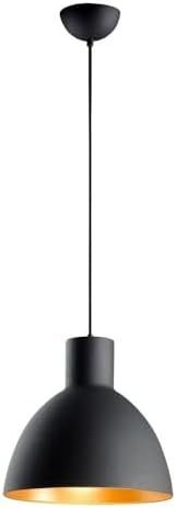 Maxim Cora-One Light Pendant-13.75 Inches Wide by 13.75 inches high-Black/Gold Finish -Traditional Installation