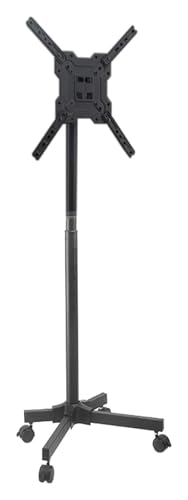 Soporte móvil para TV con ruedas y estante