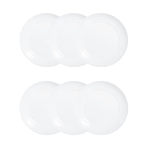 Luminarc Apy Set 6 Platos Llanos Opal 25cm Opal Apto Microondas Apilable