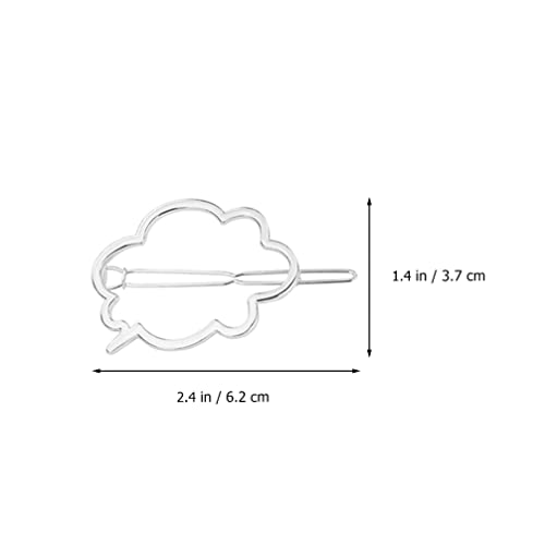 Lurrose Presilhas de cabelo geométricas, de metal, 6 peças, grampos de cabelo, presilhas minimalista