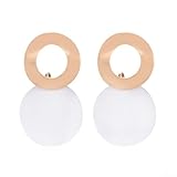 Trendige Retro-Ohrringe mit einzigartigem hohlen Design, bequeme Passform für den Alltag und besondere Anlässe, Damen-Accessoire (weiß)