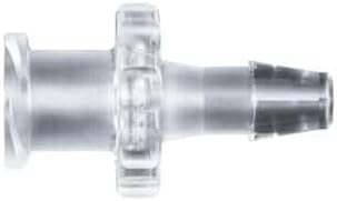 Luer to Hose Barb Fitting, Straight Adapter, White Nylon, Female Luer Thread x 200 Series Barb 3/32 (in) ID: 25/Pk