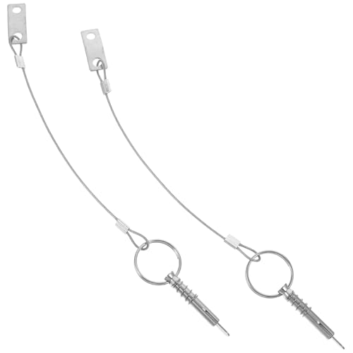 ORFOFE Pasador de Liberación de Acero Inoxidable con Cable para Barco 2 Piezas Accesorio Marino Duradero para Herrajes de Cubierta y Equipo Náutico