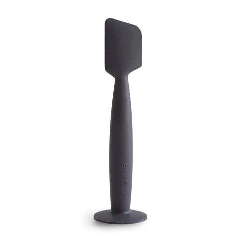 Image of mushie Diaper Cream Applicator Soft Silicone with Suction Base (Navy)