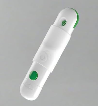 Lancing Device with 25 Free Lancets Green and White