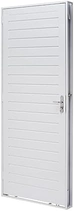 Porta de Aço Lambri 215x83cm Batente 12cm Qualitysol Ramassol