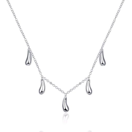 Pendentif en argent MOCHAMIK, le collier cinq gouttes anti-allergie et durable