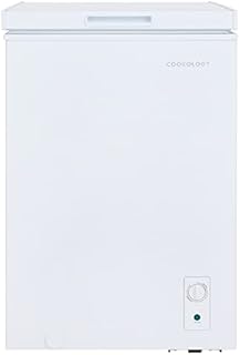 Cookology Freestanding Chest Freezer for Outbuildings, Garages and Sheds (99 Litre, White)